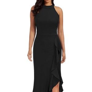 Women’s high neck mermaid evening gown